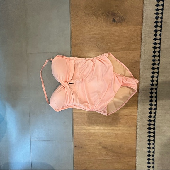 Pink Ruched Swimsuit - Picture 2 of 5